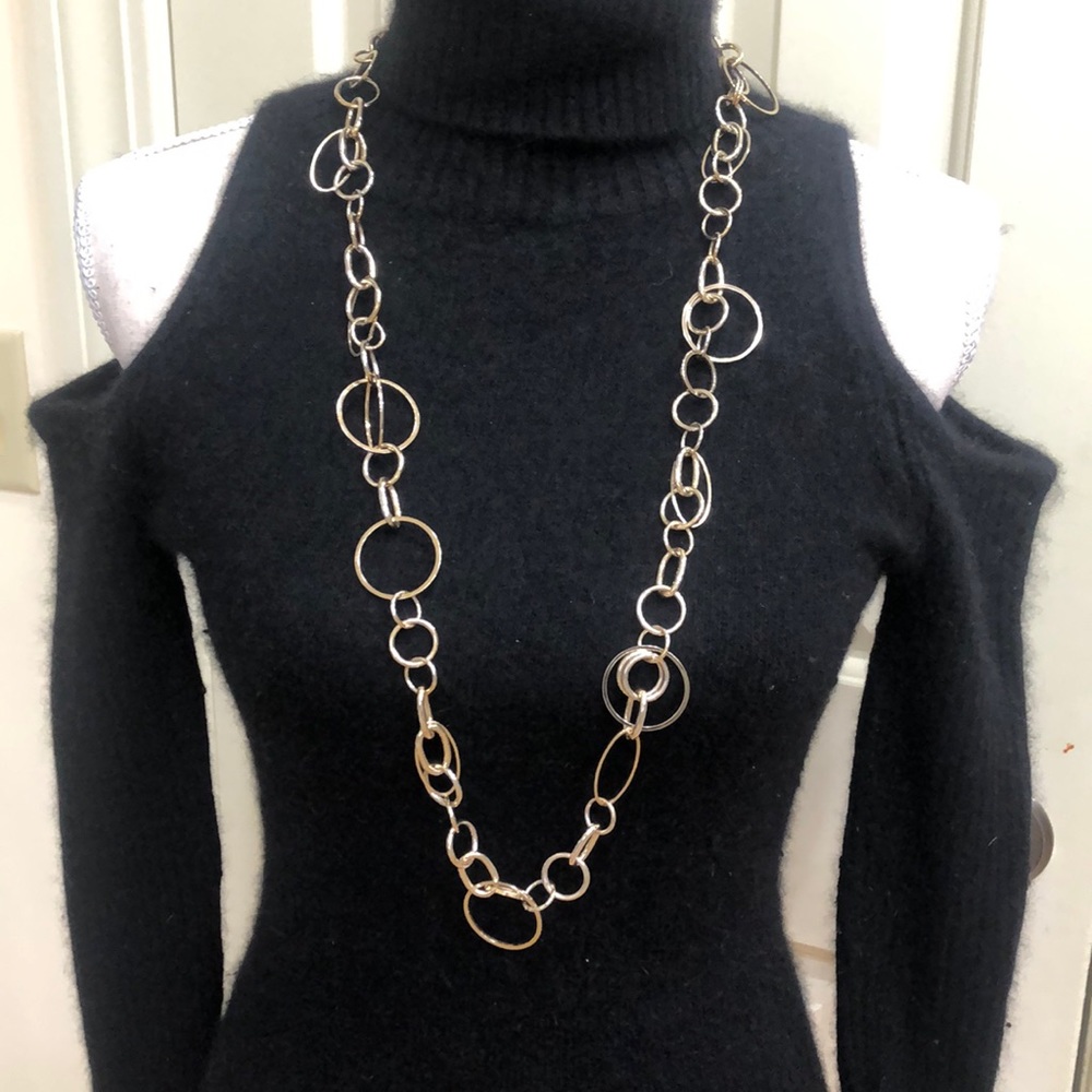 JC Goldtone Multi Link Necklace